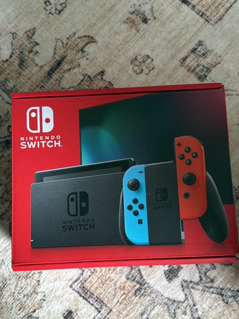 Nintendo Switch with Bright Blue & Bright Red Joy‑Con